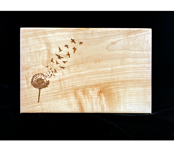 Engraved Dandelion Cutting Board - Bill Koss